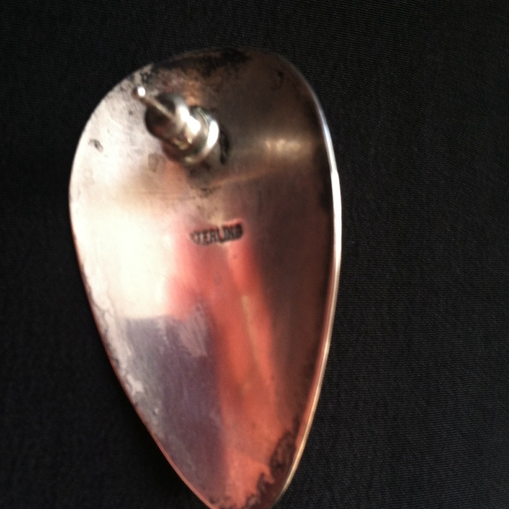 Vintage Native American. Sterling/onyx-Make Offer - Picture 2 of 4